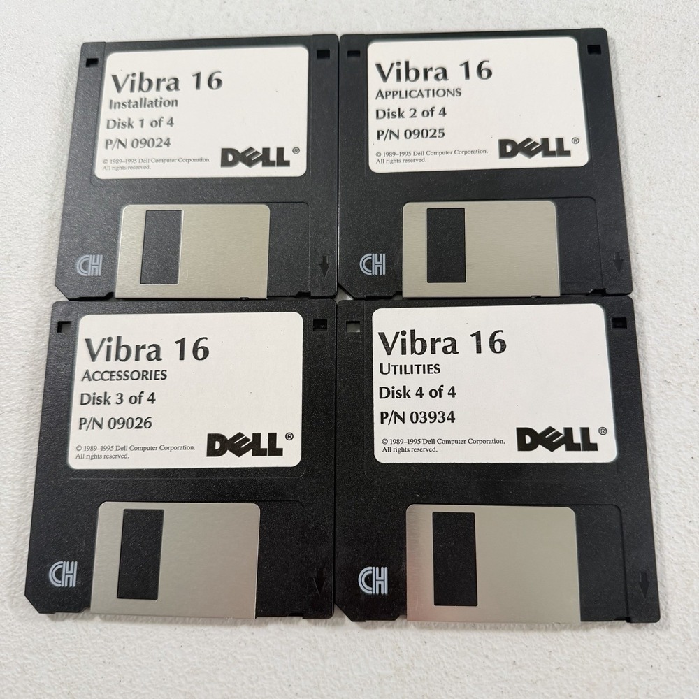 Dell Vibra 16 Installation Applications Accessories Utilities 3.5" Floppy‎ Disk